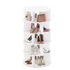 Ufurniture Rotating Shoe Rack Tower 360 Degrees Spinning Shoe Rack Tower 5-Tiers Revolving Shoe Storage Organizer