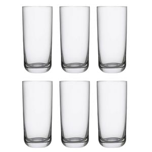 6pc Ecology 430ml Classic Crystalline Glass Hi Ball Set Cup - Clear