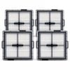 Hygieia Replacement Filters for Roborock Q10V+ Robot Vacuum Cleaner – 4 Pack