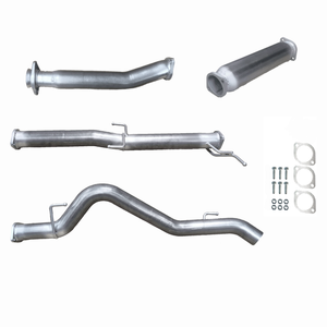 Ignite Exhausts Dpf Back For Mitsubishi Mr Triton 2.4l 3" With Hotdog Raw Aluminised Steel