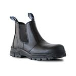 Bata Industrials Black Leather Cobra Safety Boot  - Size 7