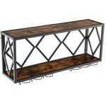 Costway 39 Bottles Wine Rack Wall Mounted Cellar Storage Display Shelf