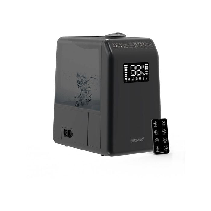 AROVEC Humidifier & Aroma Diffuser, 6L Cool & Warm Mist, 55 m² (Black)