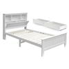 Artiss Wooden Bed Frame Shelves Bed Head And Drawers King Single