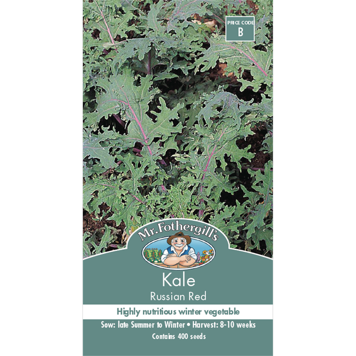 Mr Fothergill's Kale Russian Red Vegetable Seeds