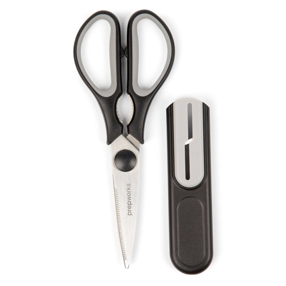 Progressive Prepworks 28cm Kitchen Scissors w/ Sharpener - Black ...