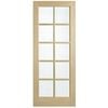 Corinthian 2340 x 820 x 40mm Entrance Door Blonde Oak Translucent Glass AWO40G