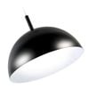 Verve Black Round Metal Dome Pendant