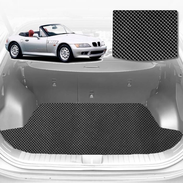 6D Diamond Car Boot Mat for BMW Z3 E36/7, E36/81997-2002-Convertible-Cargo Mat-Black-Outback GT