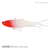 Samaki Vibelicious Fork Tail Vibe 100mm Soft Plastic Fishing Lure Red Head Pearl