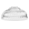 Brilliant 20cm Rosie Vintage Ribbed Classic Glass Shade For Pendant