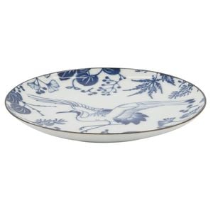 Tokyo Design Plate Flora Japonica Crane Motif Porcelain 16cm Gift Boxed
