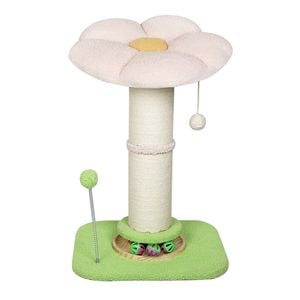 Pawz Cat Scratching Post Flower 61.5cm Sisal Cat Tree Tower Pink