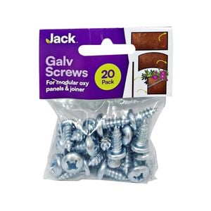 Jack M5 x 10mm Galv Screw - 20 Pack
