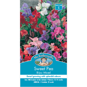 Mr Fothergill's Sweet Pea Bijou Mixed Seeds