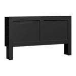 Oikiture Bed Head Headboard King Size Bedhead with Storage Shelves Black