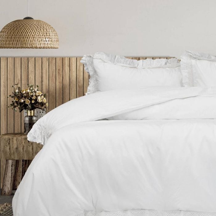 Algodon Adele Ruffle Wash Quilt Cover Set - King