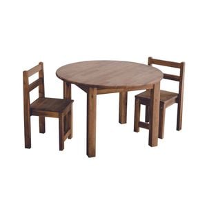 Acacia Round Table 75cm & 2 Standard Chairs