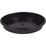Garden City Plastic Black Grow Pot Saucer - Black 115mm