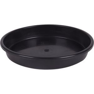 Garden City Plastic Black Grow Pot Saucer - Black 115mm