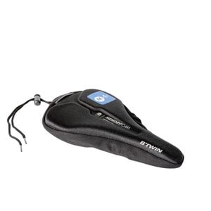 Decathlon - 500 Memory Foam Saddle Cover Size M - Black - One Size