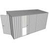 Build-a-Shed 1.5 x 3.7 x 2m Single Sliding Side Door Skillion Shed - Zinc
