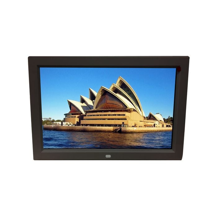 12" Digital Photo Frame with Remote - Black