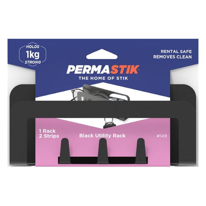 Permastik Black Matte Utility Rack