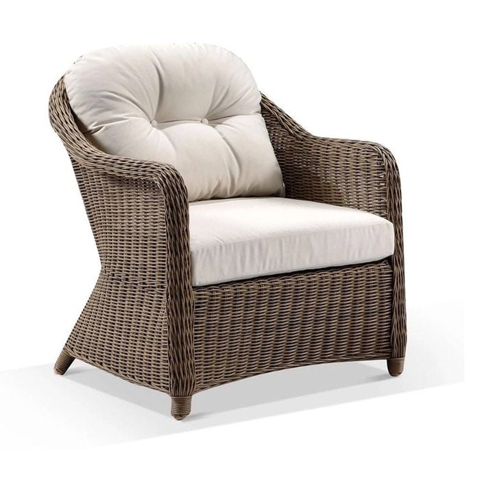 Plantation Outdoor Wicker Lounge Arm Chair