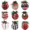 Catzon 9 Pcs Christmas Ball Ornaments 8CM with Pine Cones and Greenery for Xmas Party-Set 13