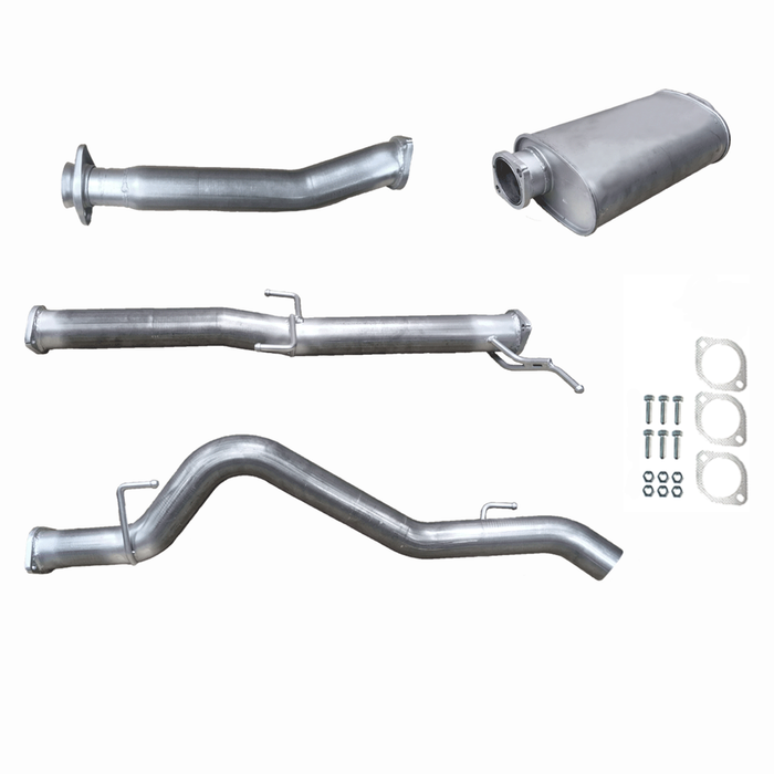Ignite Exhausts Dpf Back For Mitsubishi Mr Triton 2.4l 3" With Muffler Raw Aluminised Steel