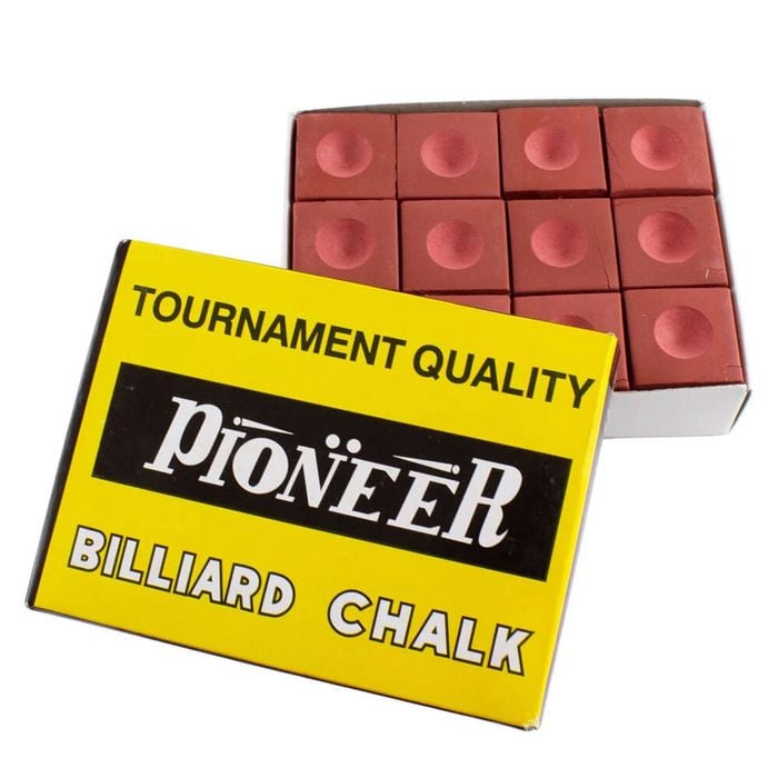 12PK Formula Sports Pioneer Cue Chalk Snooker/Billiard Accessory Square Red