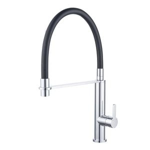 Estilo 25mm Chrome Rubber Coil Dual Function Pull Down Sink Mixer