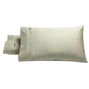Bianca Pair of 500TC Cotton Sateen Standard Pillowcases Stone