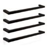 Forme 600mm Black Satin Square Single Heated Rail
