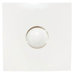 HPM 150mm Square White Wall Exhaust Fan With Auto Shutters