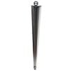 Taskmaster 710 x 2mm Satin Chrome Steel Corner Furniture Leg