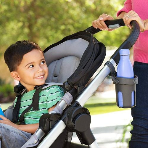 Brica Easy To Install And Remove Pram Stroller Accessory Drink Pod Bottle Cup Holder Bunnings Australia