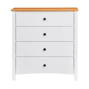 Harbourview Tallboy Table Brown White