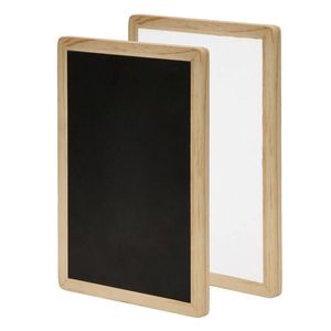 Practa 26 x 18cm Framed Double Sided Chalkboard Whiteboard FSC