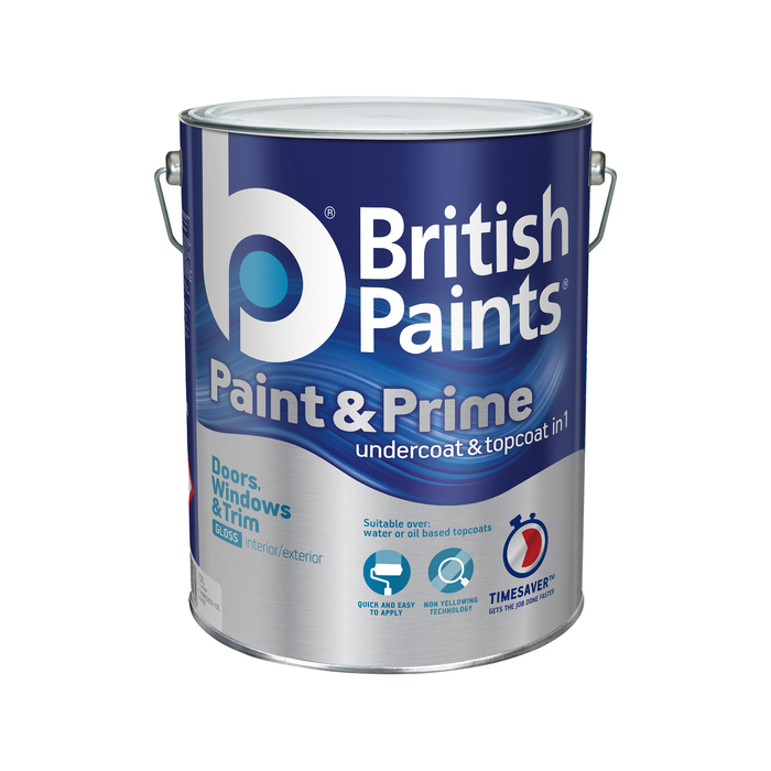British Paints 10L White Gloss Doors Windows And Trim Paint And Prime