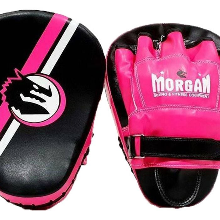 Morgan V2 Classic All Purpose Pre-bent Focus Pads (pair) [black/fluro Pink]