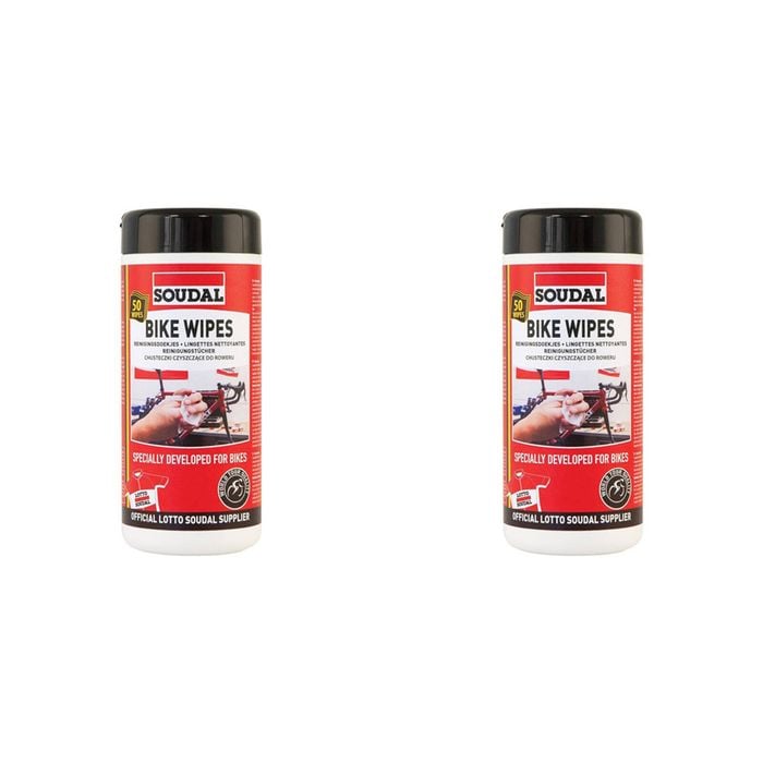 100pc Soudal Bike/Bicycle Wipes Mud/Dirt/Grease Remover