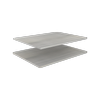 Lugna Mist Adjustable Cabinet Shelf - To Suit 750 x 580mm - 2 Pack
