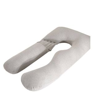 Advwin 2 in 1 Pregnancy Nursing Sleeping Pillow w/ Detachable Side U-Shaped, Grey