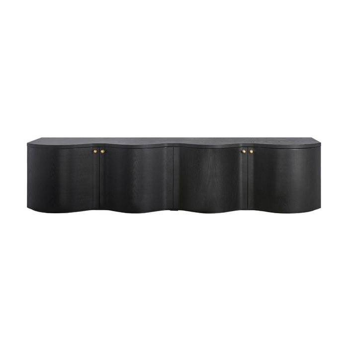 Jaya Wave 215cm 4 Door ETU Enterntainment TV Unit Black