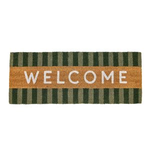 Rogue Coir Door Mat-Welcome - Green 120x45x2.3cm