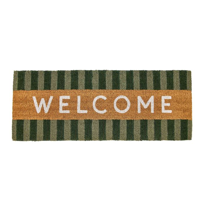 Rogue Coir Door Mat-Welcome - Green 120x45x2.3cm