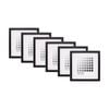 6PK Braz Venice Image Photo Document Display Frame 20x20cm Black