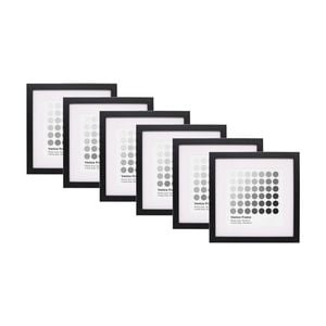 6PK Braz Venice Image Photo Document Display Frame 20x20cm Black
